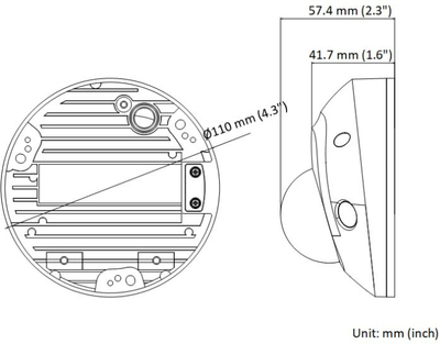 Kamerë IP Hikvision DS-2CD2543G2-IWS, 4MP, 2.8mm, e bardhë