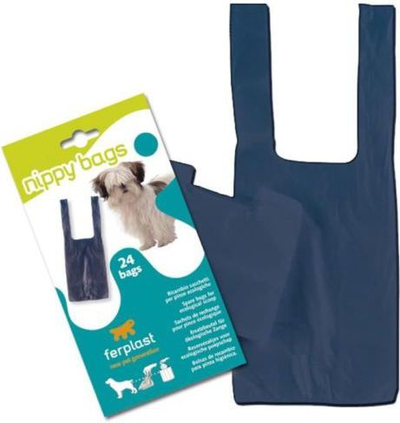 Qese higjienike për qen Ferplast Nippy Bags, 24 copë, 24 x 12 cm, transparente