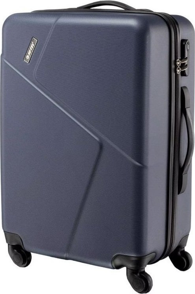 Патна вализа HI-TEC Porto 60, 60L, тврда ABS школка, темно сина