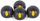 Aksesor për karrige kampingu Helinox Vibram Ball Feet 55mm, set 4 copë, i zi