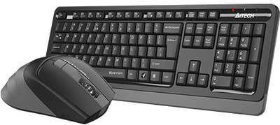Set tastierë edhe maus A4Tech FGS1035Q, wireless, 2000 DPI, gri