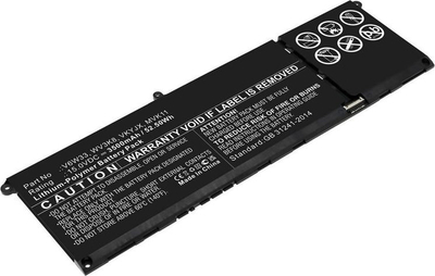 Bateri laptopi CoreParts MBXDE-BA0264, 52.5Wh, Lithium-Polymer, e zezë