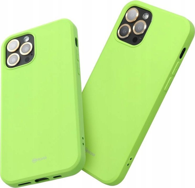 Mbështjellës telefoni Roar Colorful Jelly për Xiaomi Redmi Note 14 Pro 5G, xhel fleksibël, lime