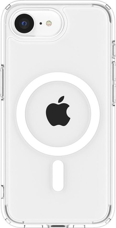 Заштитна маска Spigen Ultra Hybrid MagSafe, за iPhone 16e, проѕирна бела