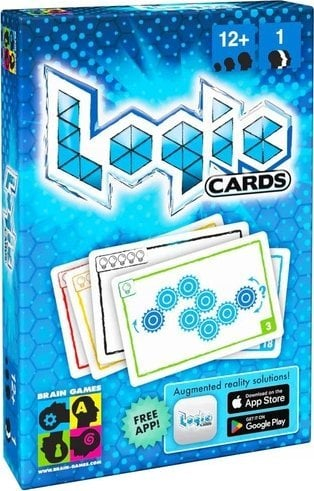 Игра со карти Мозочни Игри Логички Карти Сино, логички загатки, 12+, сино