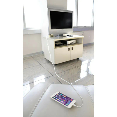 Kabllo Usb Lightning 200cm Bardhe