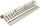 Kanaletë kabllosh 19" 1U Triton 40x60mm, gri e hapur