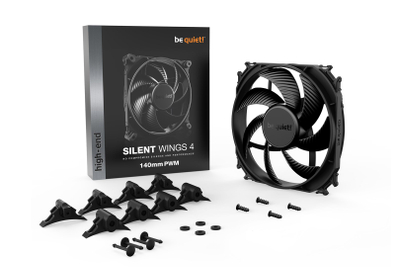 Ventilator kase Be Quiet Silent Wings 4, 140mm, PWM, i zi
