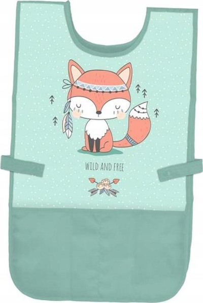 Përparëse për kalamaj Apron Fox, me xhepa, jeshile e çelët
