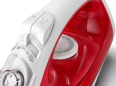 Hekur për hekurosje Philips EasySpeed, 2000 W, i kuq