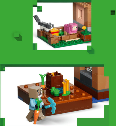 Lego Minecraft Sulmi i Thirrësve në Fshat 21596, 607 pjesë