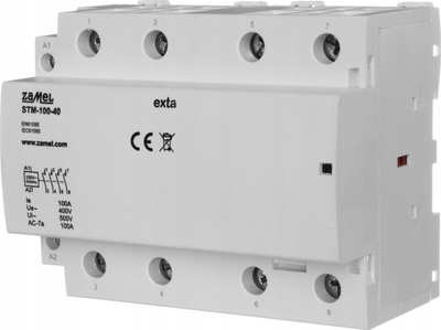 Kontaktor elektrik STM-100-40, 100A, 4 pole NO, 230V AC