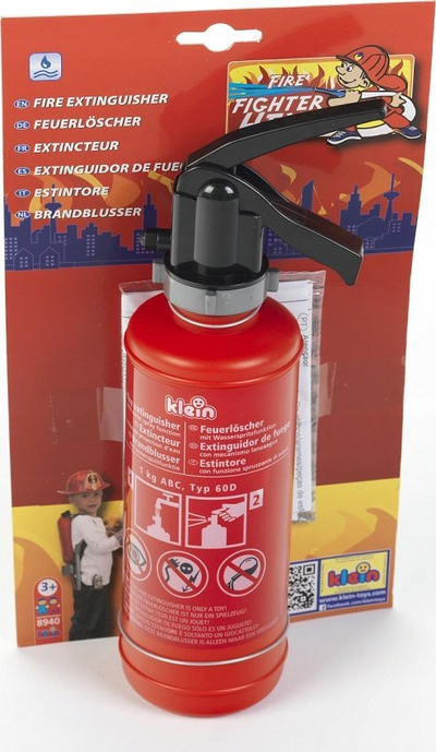 Lodër zjarrfikëse Klein Fire Extinguisher, me spërkatje uji, mbi 3 vjeç, e kuqe