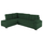 Divan këndor sofabed Jade HM3144.05L, kënd i majtë, kadife, 250 cm, jeshile Cypress