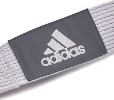 Rrip joga adidas ADYG-20200CW, pambuk–poliester, me unaza metalike, gri