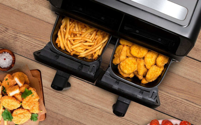 Фритеза со воздух Alpina Double Airfryer, 8L, 1700W, црна