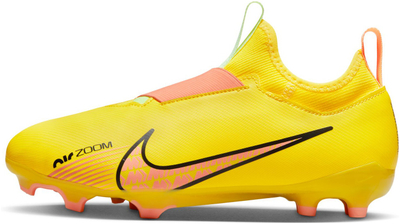 Këpucë futbolli Nike Zoom Mercurial Vapor 15 Academy Junior FG MG, për bar natyral dhe artificial, të verdha