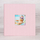 Album fotografish Design Fun Baby Selection, 30x30cm, me dritare foto 10x10cm, rozë