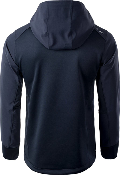 Xhaketë softshell për burra Elbrus Sudir M, poliestër, me kapuç, blu navy e errët