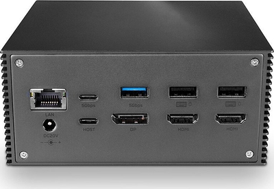 Doking stacion Lindy DST-Pro 101 USB-C, 4K, 100W, gri