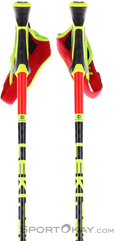Shkopinj skijimi LEKI 3D Race, peshë e lehtë, doreza ergonomike, të zinj