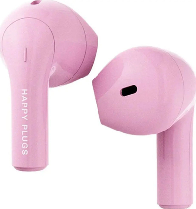 Безжични слушалки Happy Plugs Joy, True Wireless, 29 часа батерија, розова