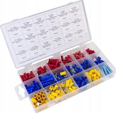 Set konektorësh elektrikë Forsage F-797, 260 copa, për makina, shumëngjyrësh