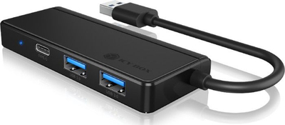 Hub USB RaidSonic ICY BOX IB-HUB1423CR-U3, USB 3.2, me lexues karte SD edhe microSD, i zi