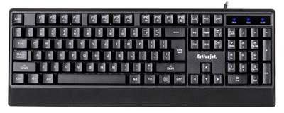 Tastierë Activejet K-3255, USB, e zezë