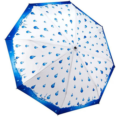 Çadër Blooming Brollies, e bardhë/kaltër