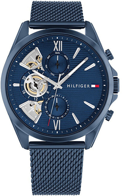 Orë dore për meshkuj Tommy Hilfiger Baker 1710646, e kaltër