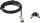 Kabllo sigurie për laptop Dicota BASE XX Wedge, slot 3.2 x 4.5 mm, 1.5 m, zi me argjendtë