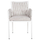 Karrige Martin prej alumini 56x56x80Hcm (HM5564.11), bardhë