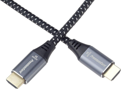 Kabllo HDMI PremiumCord kphdm21s1, HDMI 2.1, 1m, gri