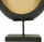 Mbajtëse qiriri Lesli Living Oval On Stand, 39.5x13x60 cm, dekorative, e zezë me të artë