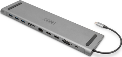 Docking station Assmann Digitus 11-Port USB-C, 2x HDMI, VGA, gri