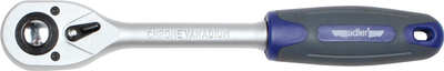 Çelës racetë Adler 1/2", 72 dhëmbë, Cr V, gri blu