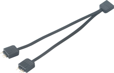 Kabllo ndarëse RGB Akasa AK CBLD08 12BK, 3 pin, 12 cm, e zezë