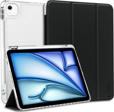 Mbulesë tablet Tech-Protect SC Pen Hybrid për iPad Air 13 2024, me mbajtëse stylus, me këllf palosës, e zezë