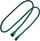 Kabllo Nanoxia 900500001, 3-pin në 3-pin, 0.6m, jeshile