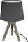 Lampë tavoline Atmosphera MINI GRIS, 30cm, këmbë druri, gri