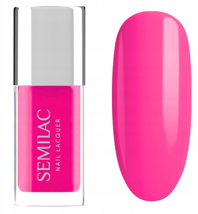 Llak thonjsh Semilac Classic 119 Neon Pink, efekt xheli, 9ml, rozë neon
