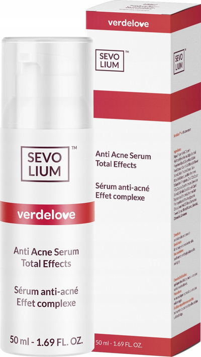 Serum fytyre Verdelove Sevolium Anti Acne, Total Effects, 50 ml, i bardhë