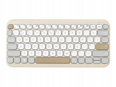 Tastierë ASUS Marshmallow KW100, Bluetooth, pa kabëll, beige oat