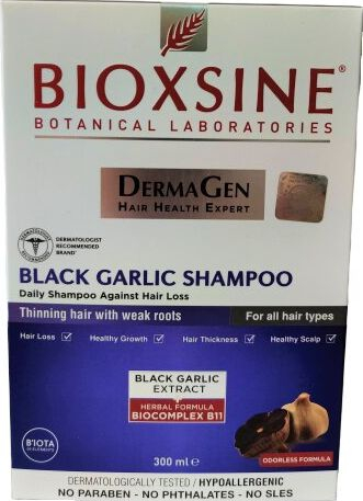 Шампон против опаѓање на коса Bioxsine Black Garlic, 300 ml