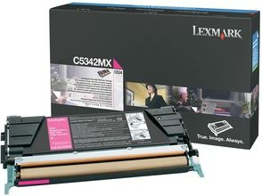 Toner për printer Lexmark C5342MX, kapacitet 7000 faqe, magenta
