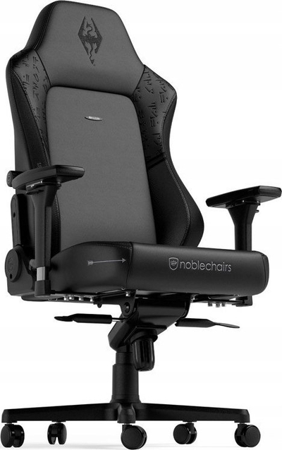 Karrige gaming noblechairs HERO Skyrim 10 vjetori, ergonomike, lëkurë PU, gri me të zezë