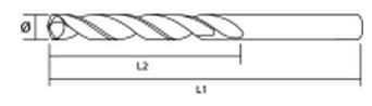 Spiral metalik Graphite 57H154, 10 mm, titani, cilindrik