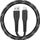 Kabllo USB Energea Nyloflex USB A n’Lightning, 1.5 m, 3A, e zezë