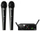 Set mikrofoni wireless AKG WMS40 Mini2 Vocal, 2 mikrofona dorë, marrës SR40, i zi